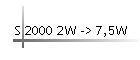 S 2000 2W -> 7,5W